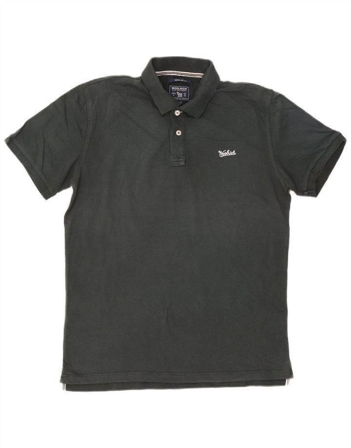 Tricou polo Woolrich pentru bărbați, cu formă regulată, verde mare