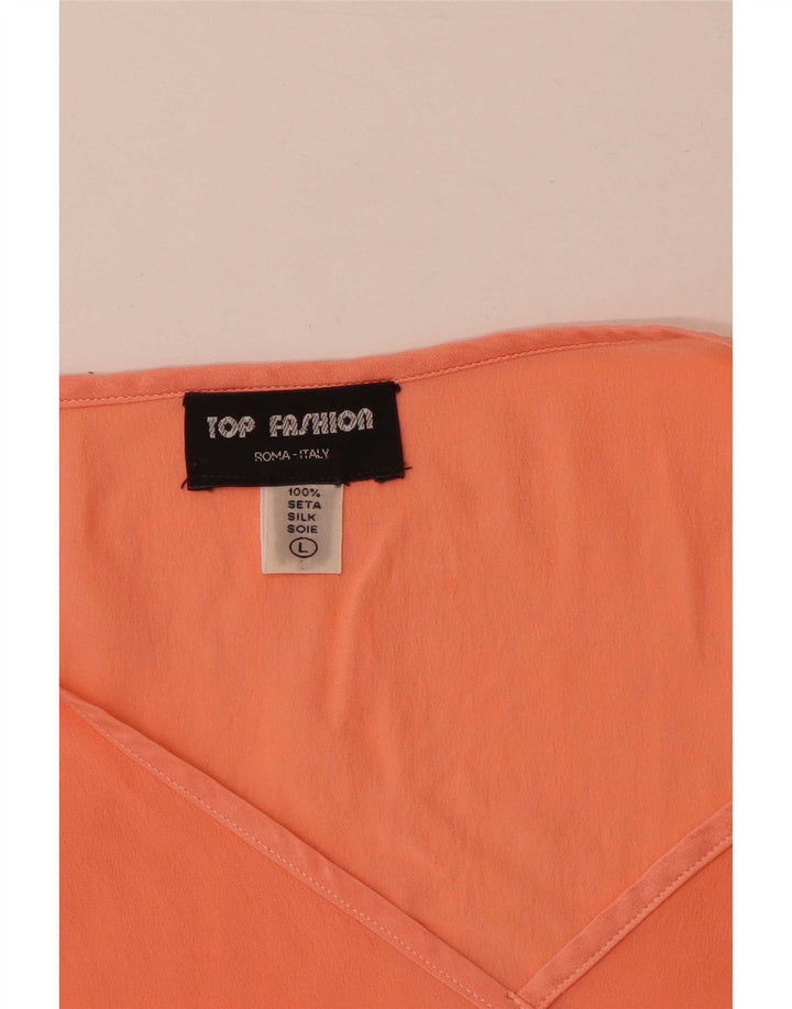 Vest Vest Top pentru femei UK 14 mare, portocaliu, mătase