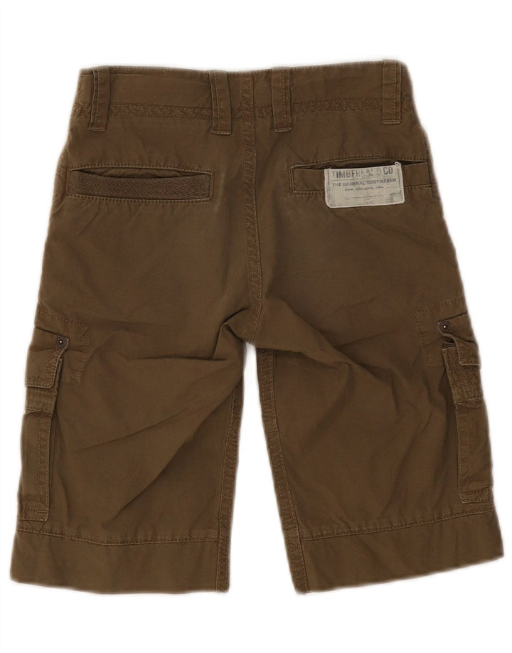 Pantaloni scurți cargo pentru băieți Timberland 7-8 ani W20 bumbac kaki
