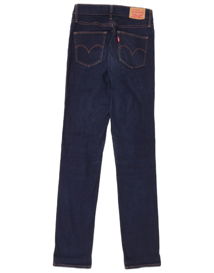 Blugi Levi's pentru femei Slimming Slim W26 L32 Bumbac bleumarin
