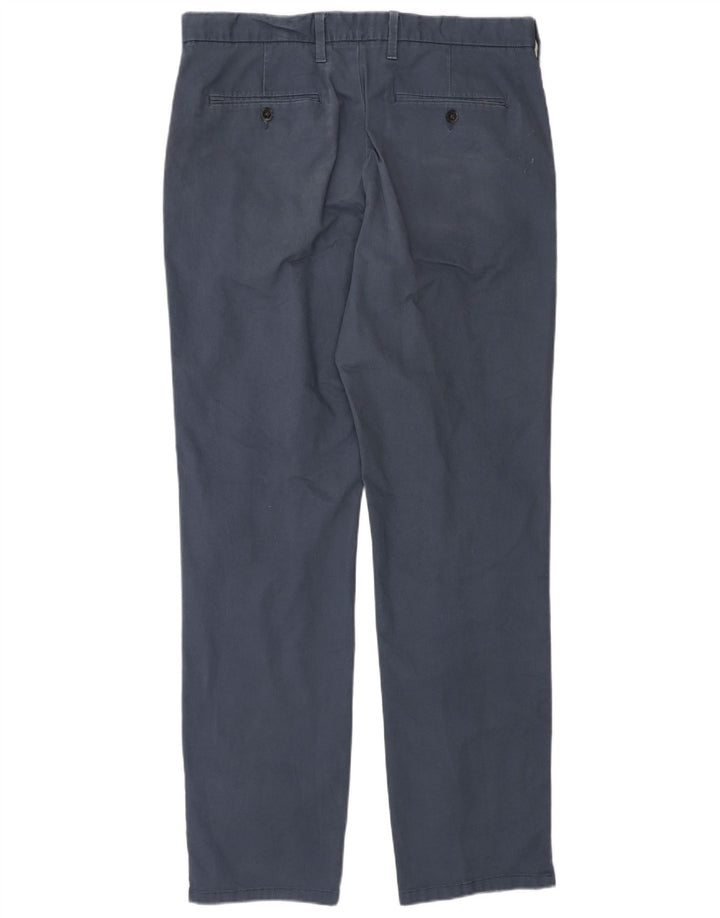 Pantaloni chino pentru bărbați Marks & Spencer, cu ajustare normală, L34 L32, bumbac albastru