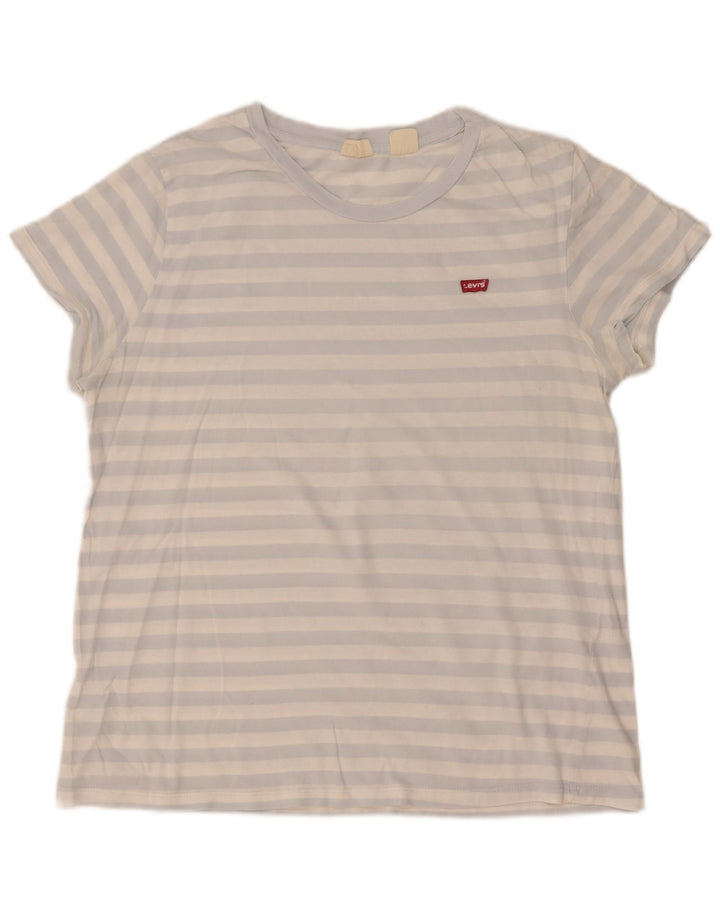 Tricou pentru femei Levi's Top UK 16 Large Blue Striped
