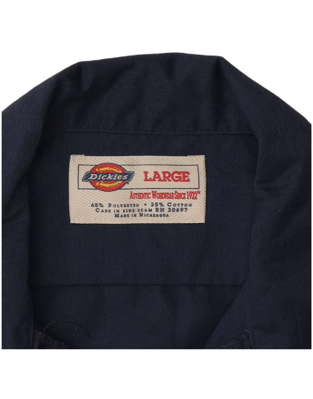 Cămașă cu mânecă scurtă pentru bărbați Dickies, poliester mare bleumarin