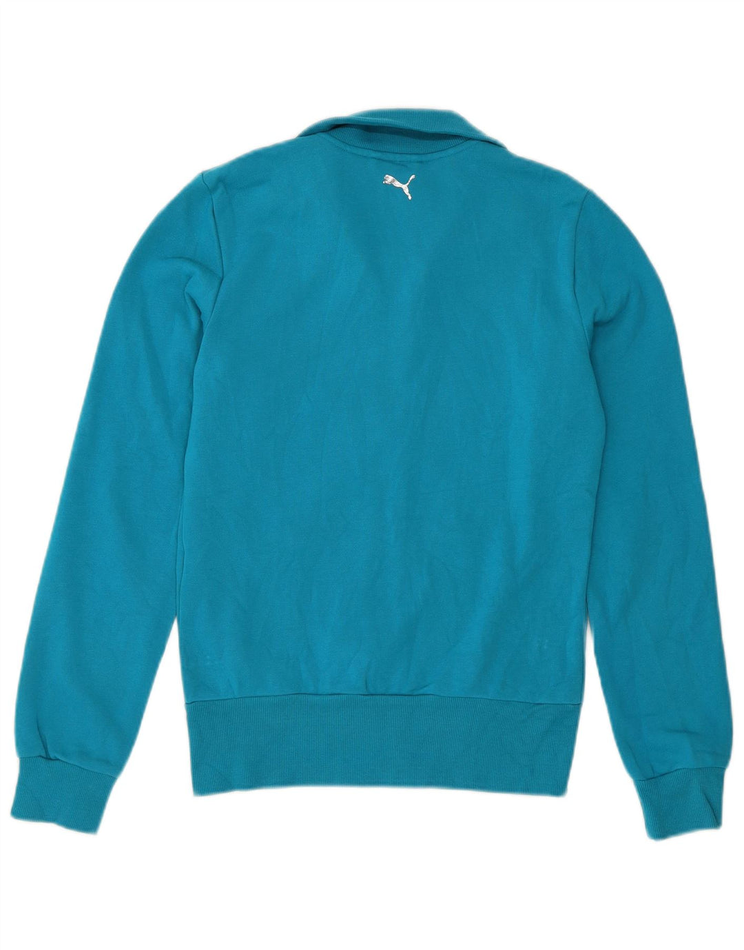Jachetă de top cu trening grafic PUMA pentru femei UK 8 Small Blue