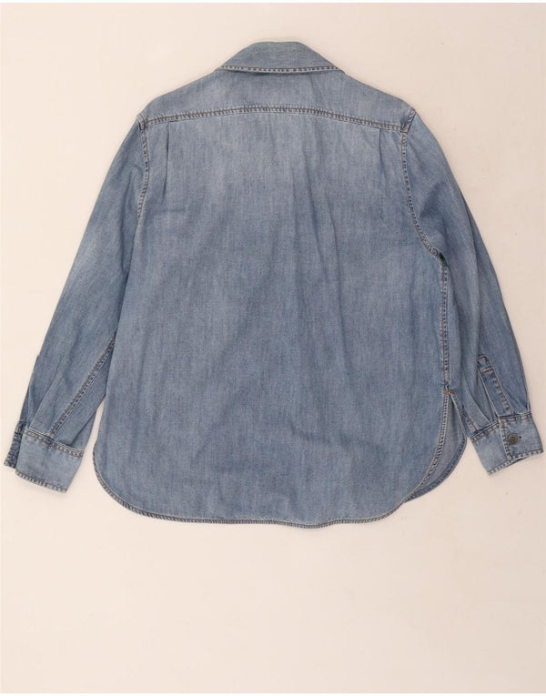 Cămașă denim supradimensionată pentru femei Replay UK 6 XS Bumbac albastru