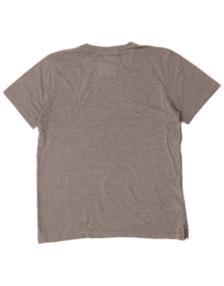 Crew Clothing Bărbați Tricou Top Mic Gri Bumbac