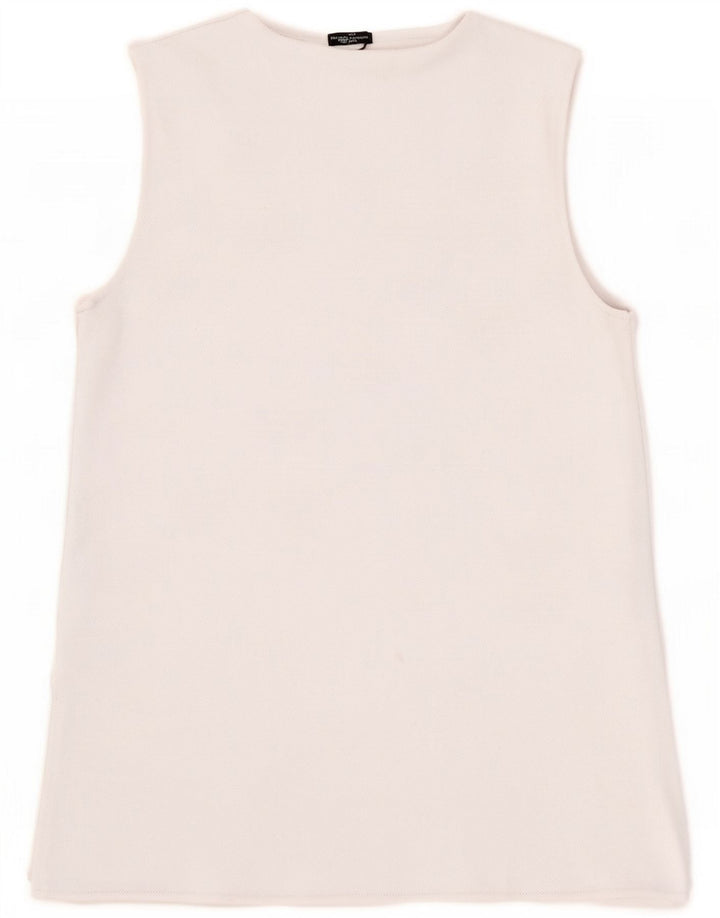 Zara Womens Vest Top UK 10 Small White Poliester