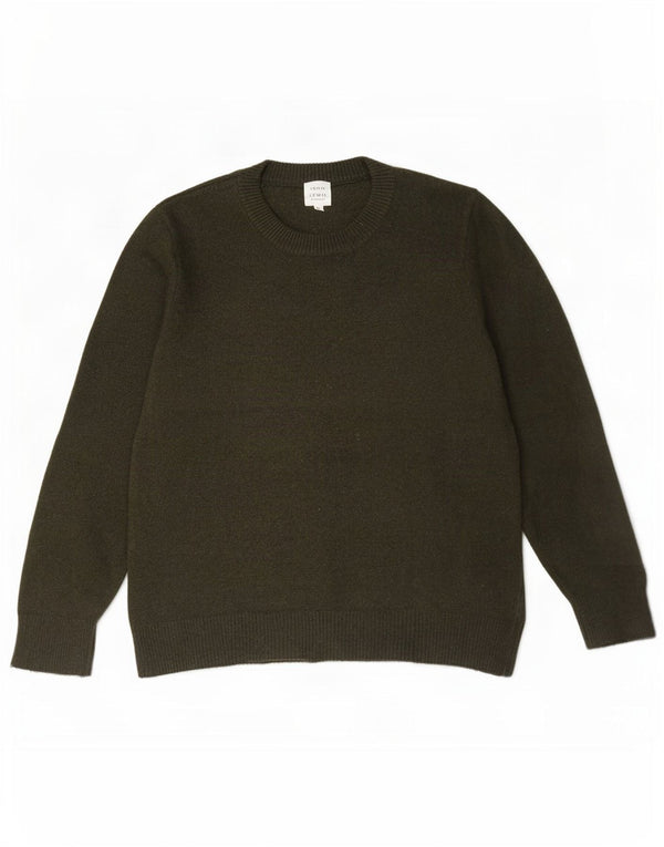 Pulover pentru damă John Lewis, cu gâtul turn, UK 18 XL Kaki Lână merinos