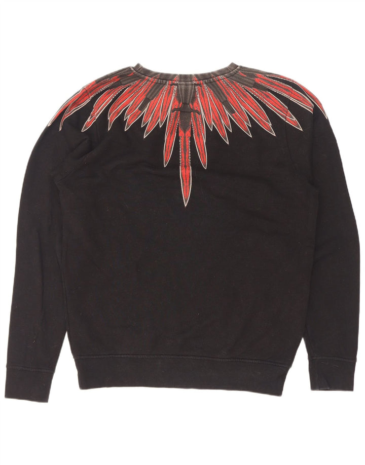 Marcelo Burlon Hanorac pentru bărbați cu model abstract Jumper XS bumbac negru