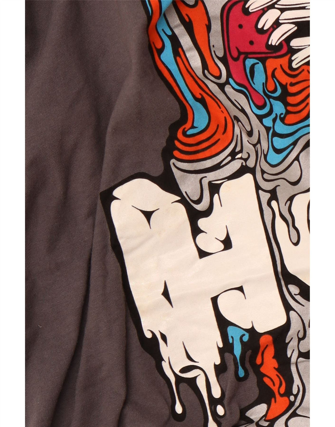 Tricou grafic NIKE pentru bărbați, cu croiala standard, top mare din bumbac gri