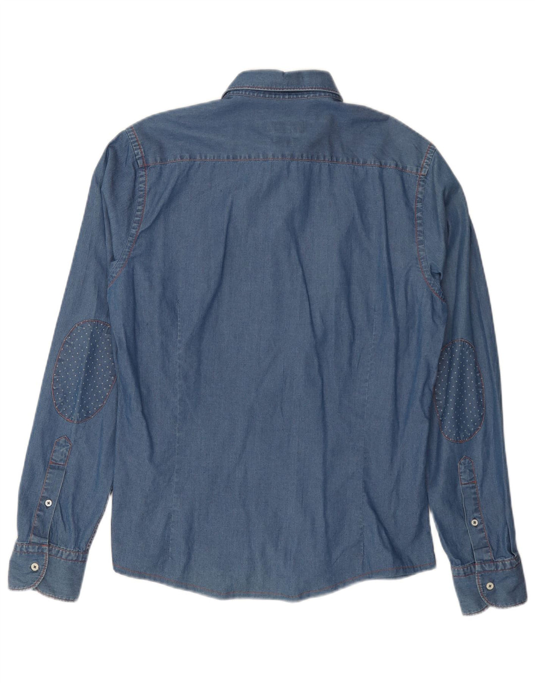 Cămașă din blugi pentru bărbați MASSIMO DUTTI, albastru mediu