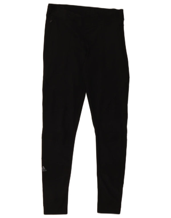 Leggings pentru femei Adidas UK 12/14 Poliester mediu negru