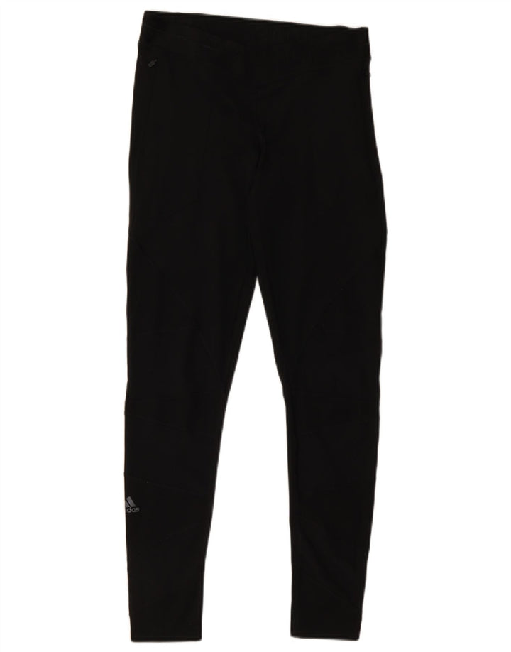 Leggings pentru femei Adidas UK 12/14 Poliester mediu negru