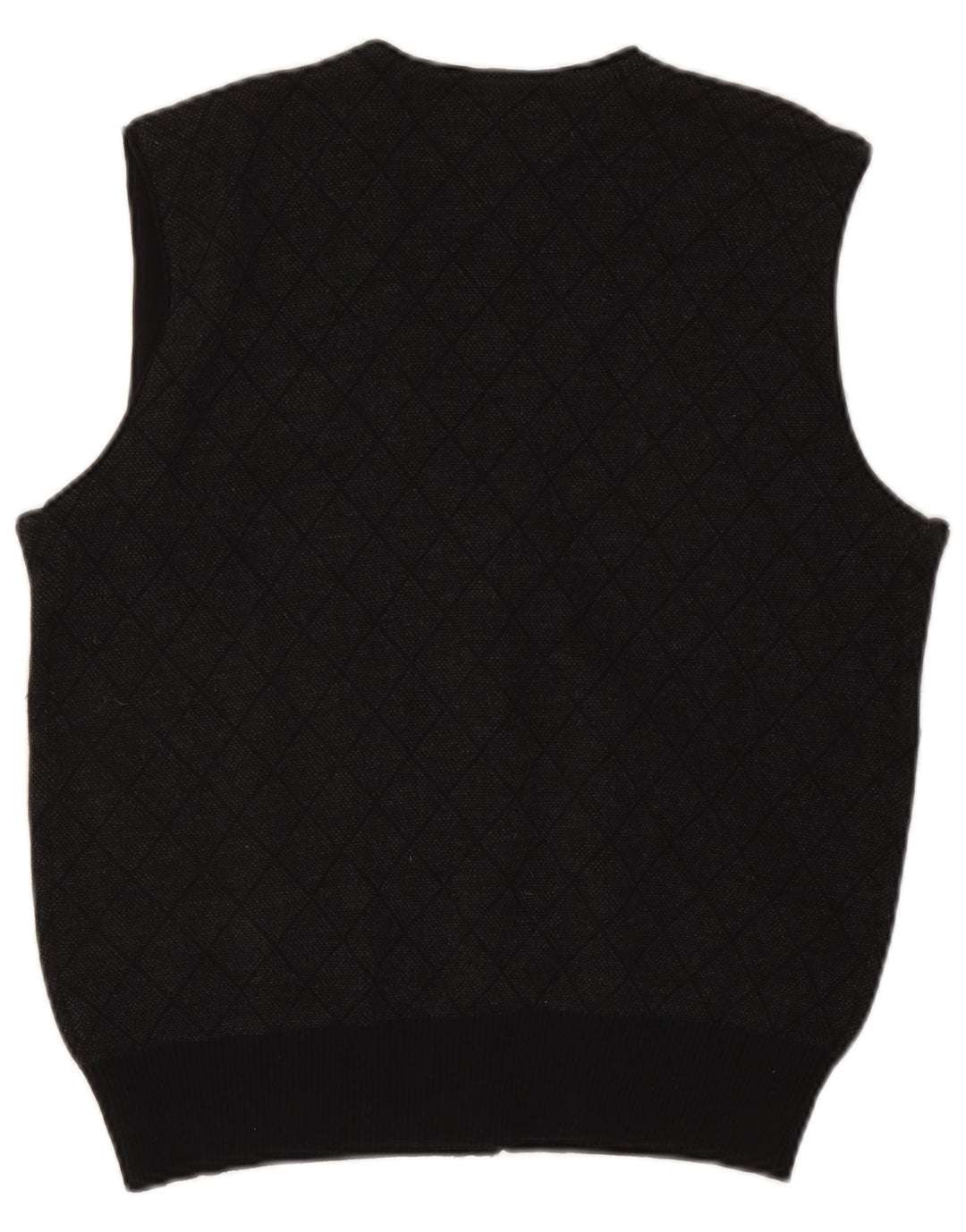 Pulover cardigan fără mâneci pentru bărbați Paul & Shark, mic, gri Argyle/Diamond