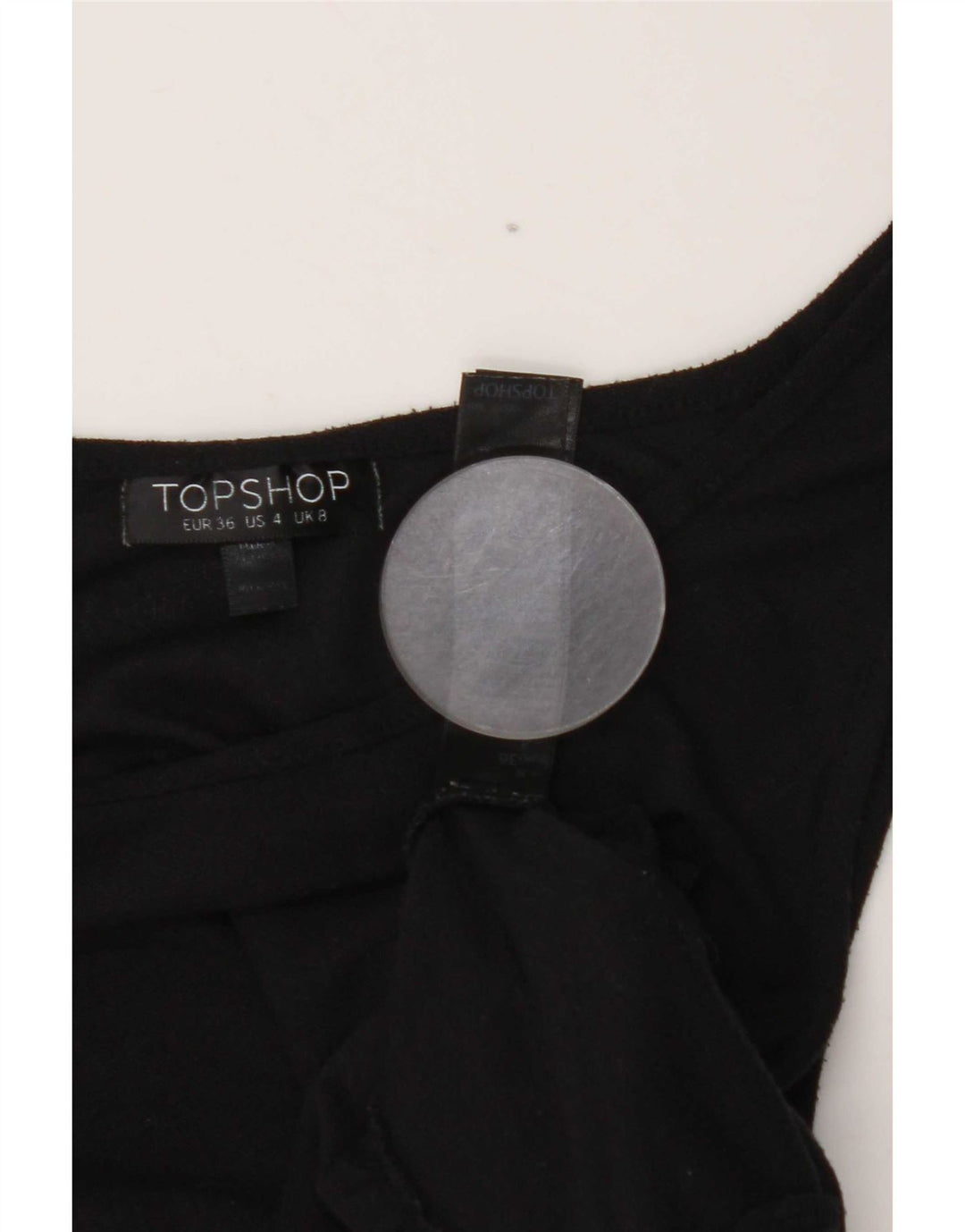 Topshop Vest Top pentru femei UK 8 Small Poliester negru