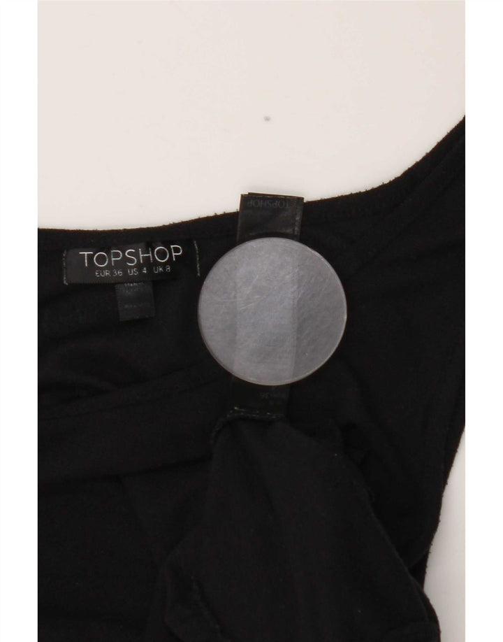 Topshop Vest Top pentru femei UK 8 Small Poliester negru