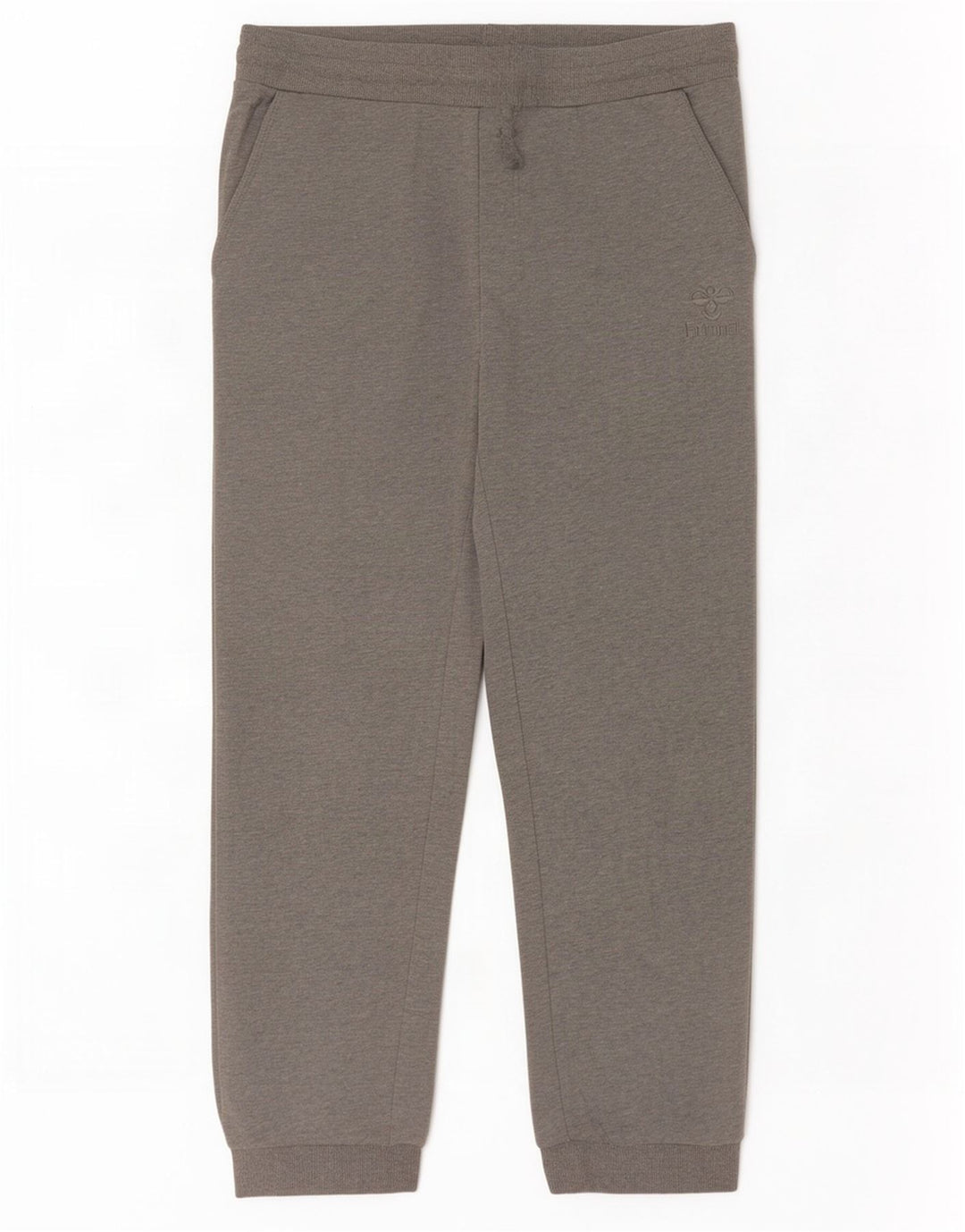 Pantaloni de trening grafic pentru bărbați Hummel Pantaloni de jogging din bumbac gri mediu