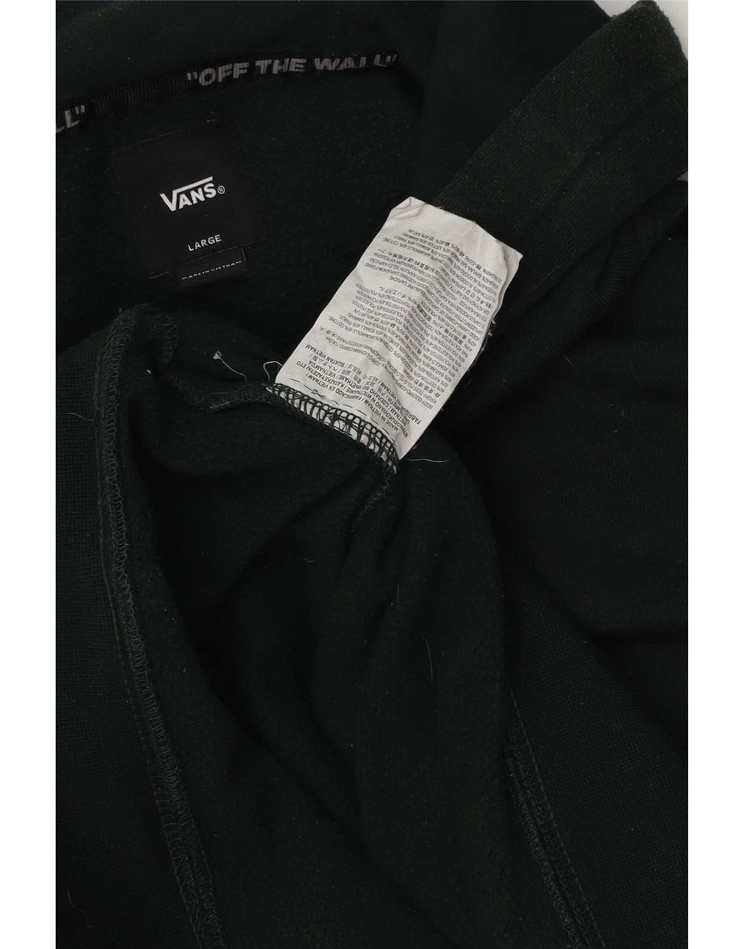 Pulover Vans pentru bărbați, bumbac verde mare