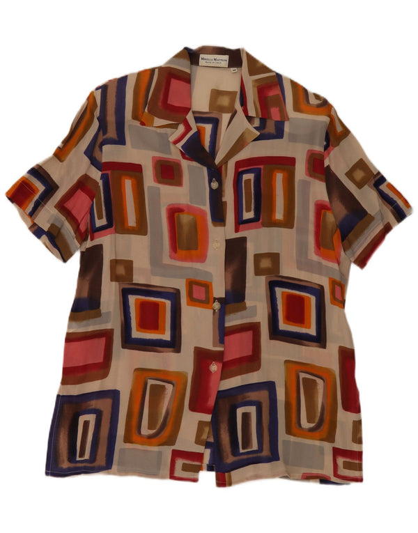 Bluză Cămașă Femei Mirella Matteini IT 46 Large Multicolor Geometric