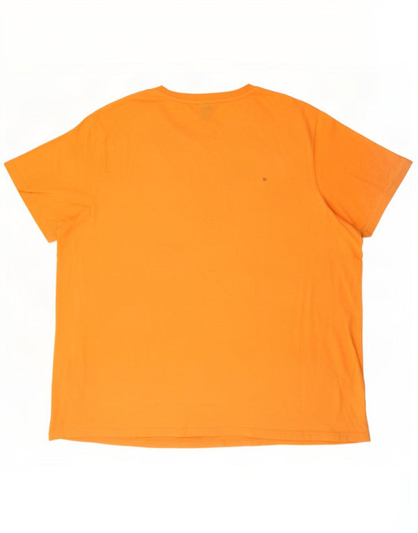 Ellesse Mens Graphic T-Shirt Top 2XL Orange Cotton