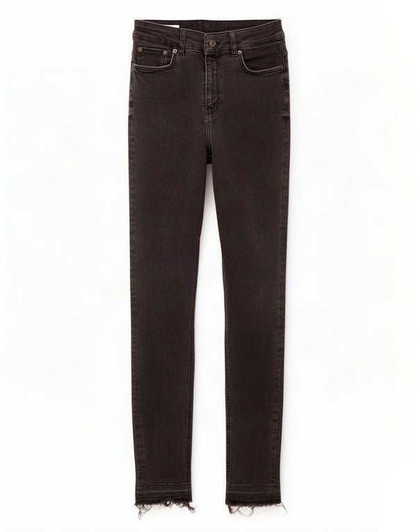 Blugi skinny pentru femei cu talie înaltă Zara EU 38 Mici L28 L27 Bumbac negru