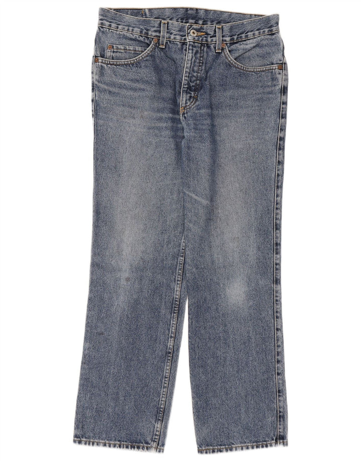 MUSTANG Womens Tramper Straight Jeans W34 L30 Blue Cotton