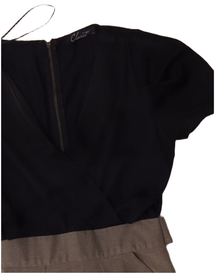 CLOSET Rochie Wrap pentru femei UK 10 Mic bleumarin poliester color bloc