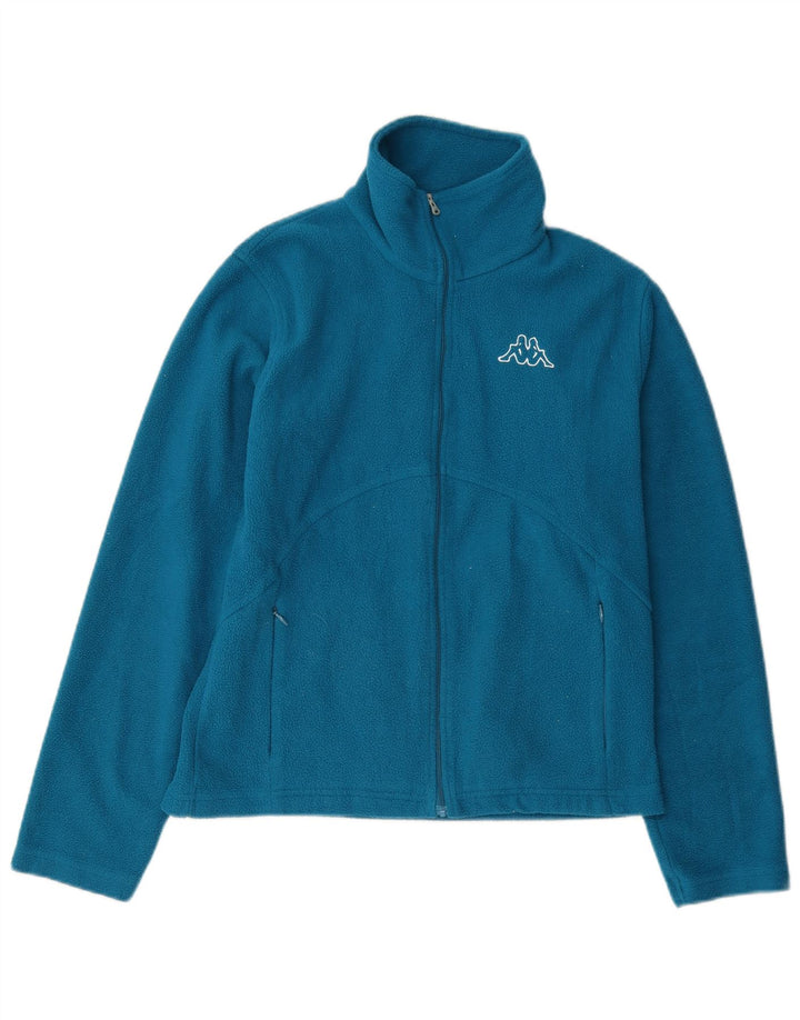 Jachetă fleece pentru femei Kappa UK 10 Small Blue Poliester