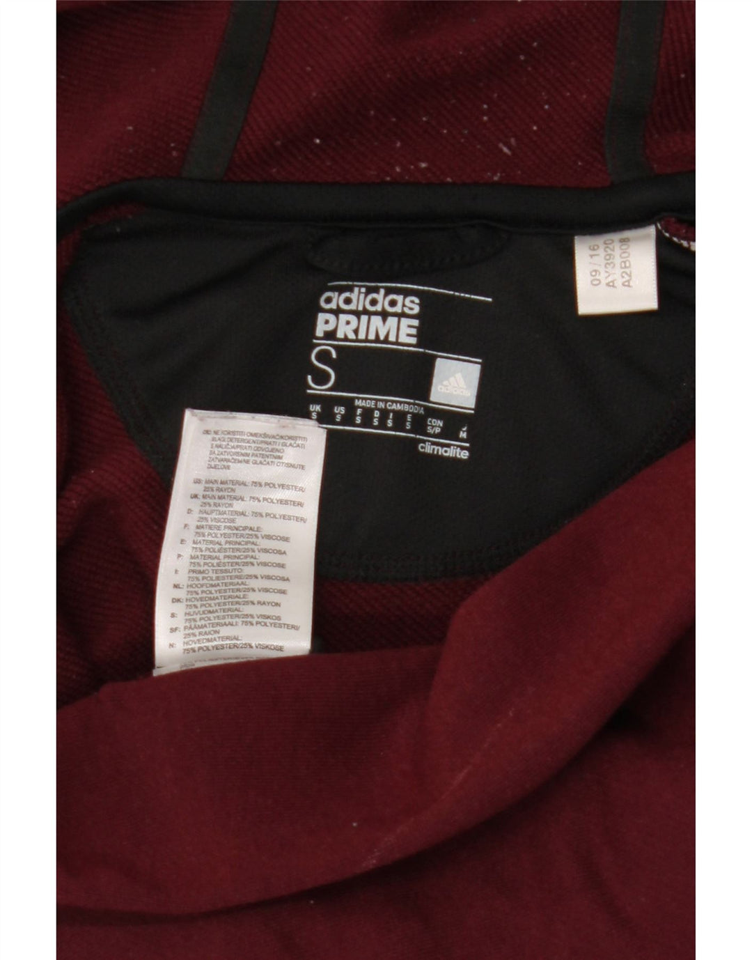Pulover pentru bărbați Adidas Graphic, cu fermoar, poliester mic de culoare burgundă