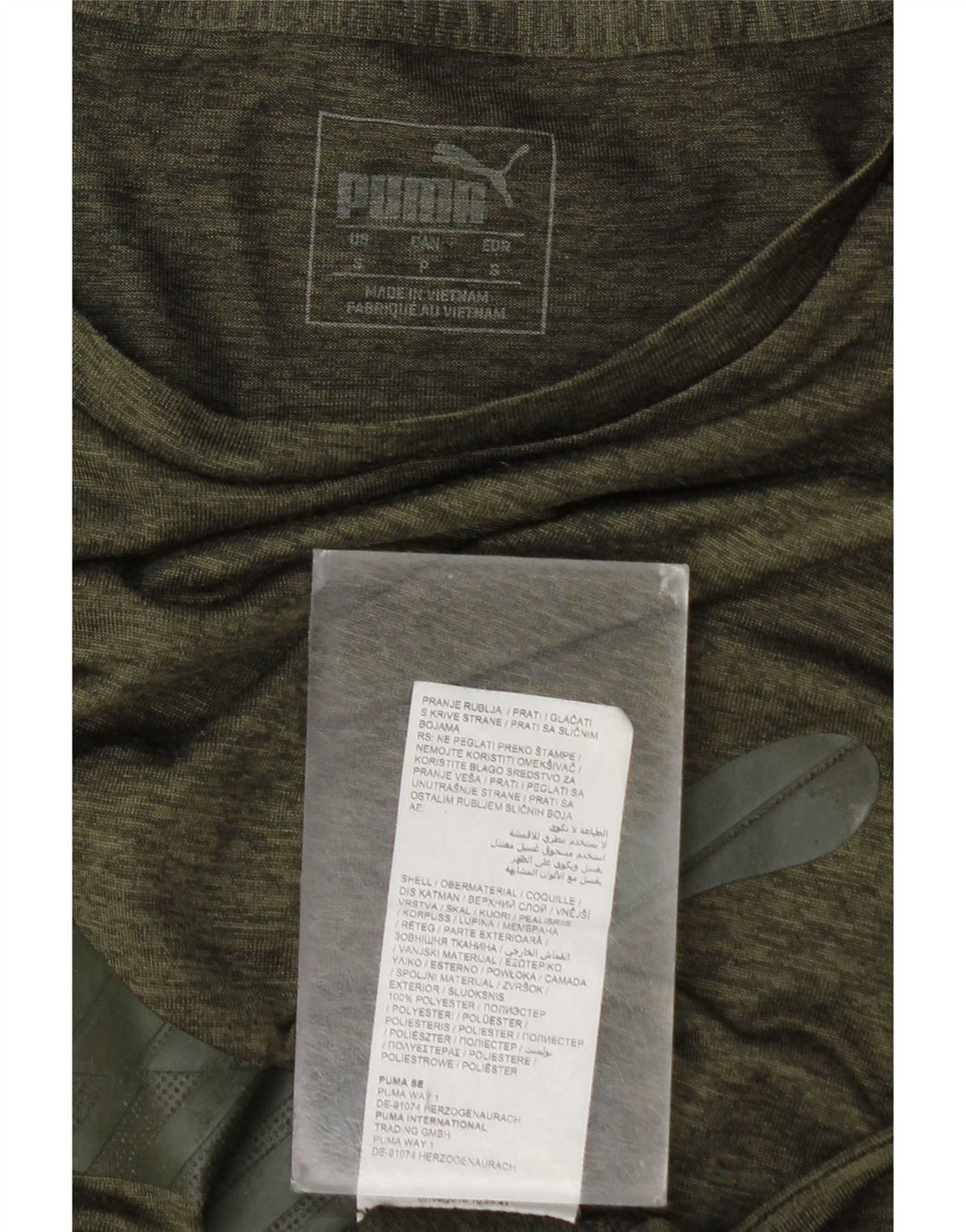 Tricou grafic Puma pentru bărbați Top Small Kaki Poliester