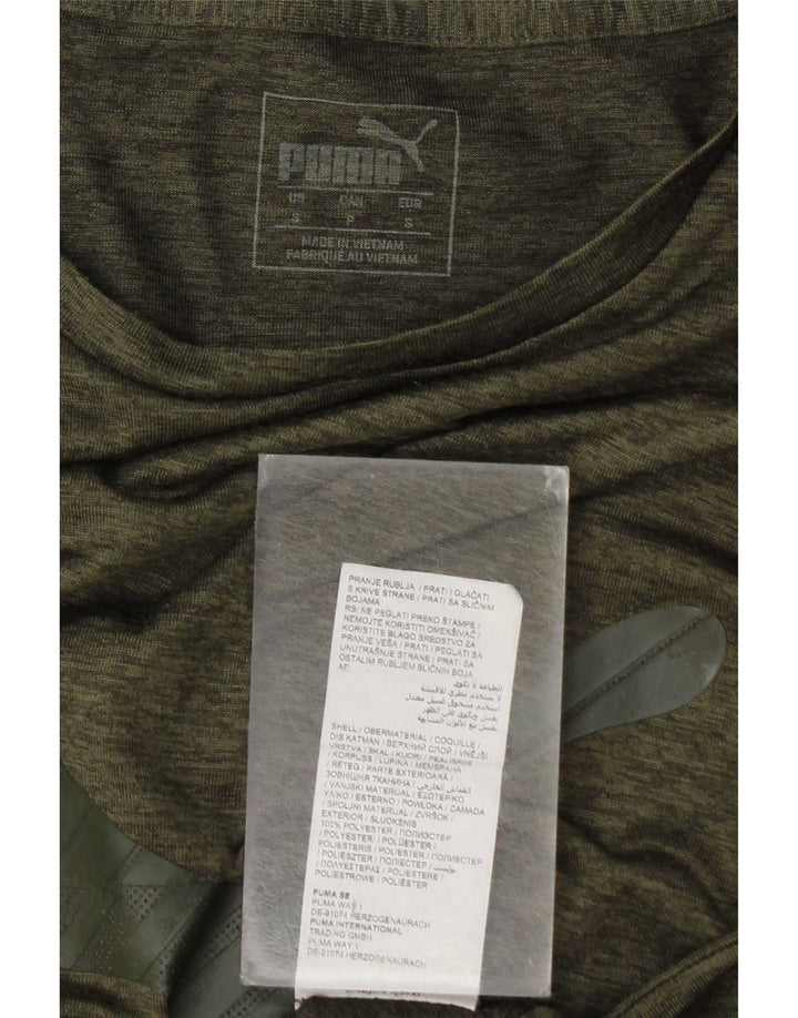 Tricou grafic Puma pentru bărbați Top Small Kaki Poliester