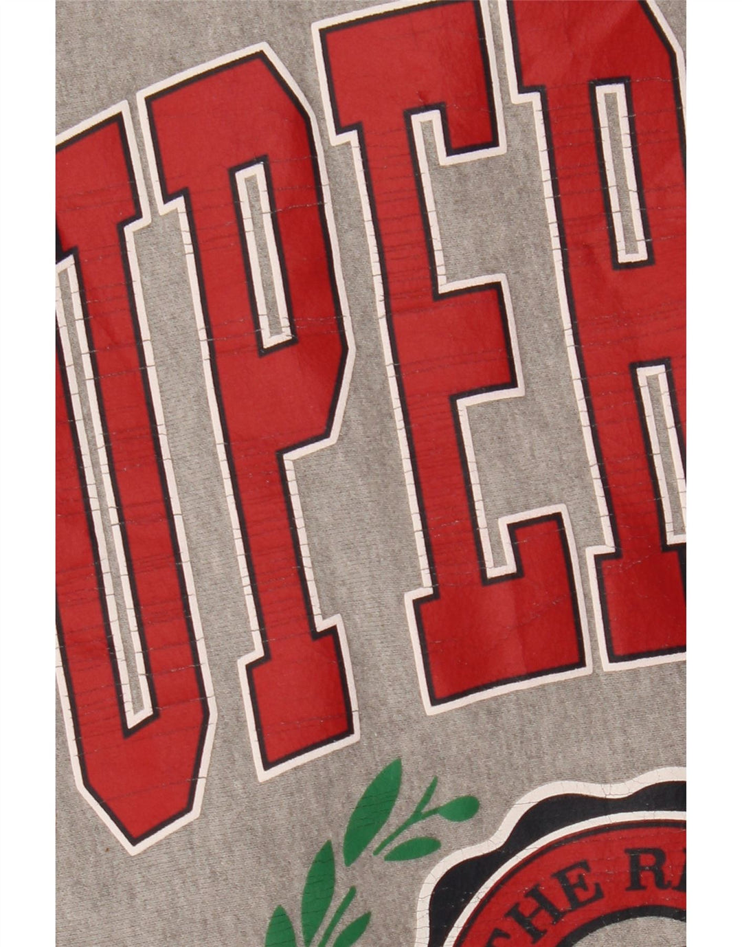 SUPERDRY Pulover cu grafic pentru femei UK 8 Small Gri Colorblock