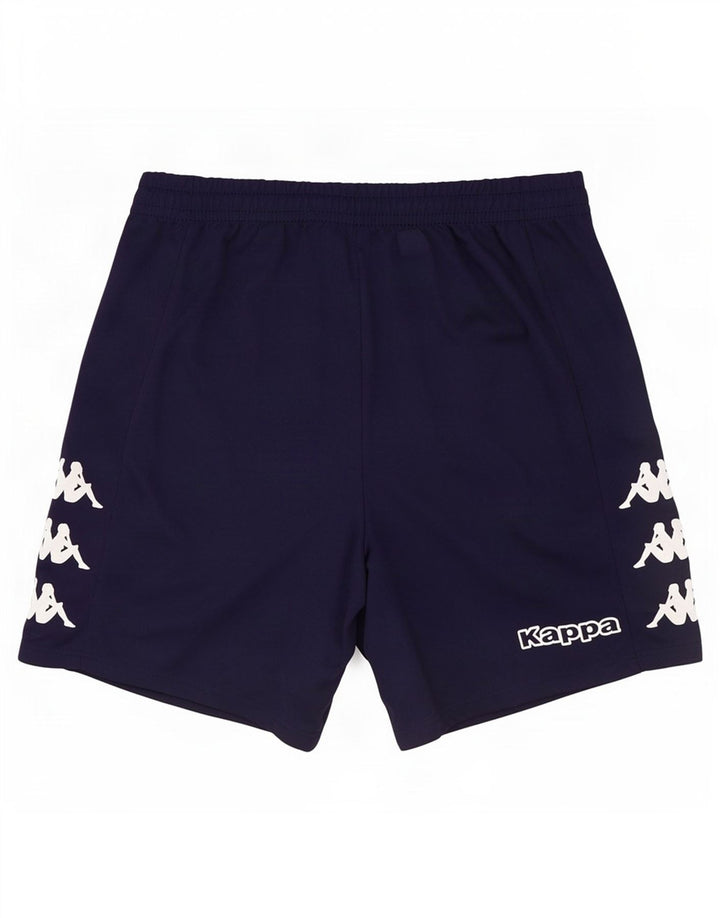 Pantaloni scurți de sport grafic Kappa pentru bărbați, poliester mediu albastru