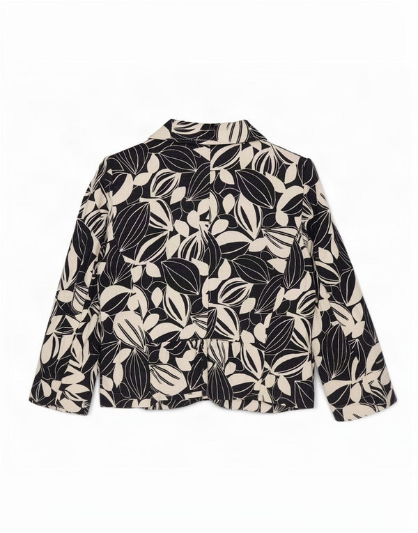 Jachetă pentru femei Marks & Spencer cu mâneci 3/4, UK 14 Medium, Alb, Floral