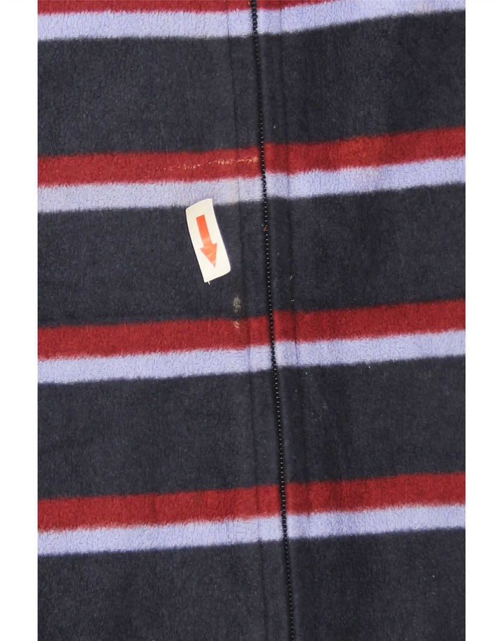 Jachetă fleece pentru femei Marks & Spencer UK 16 mare, bleumarin, cu dungi