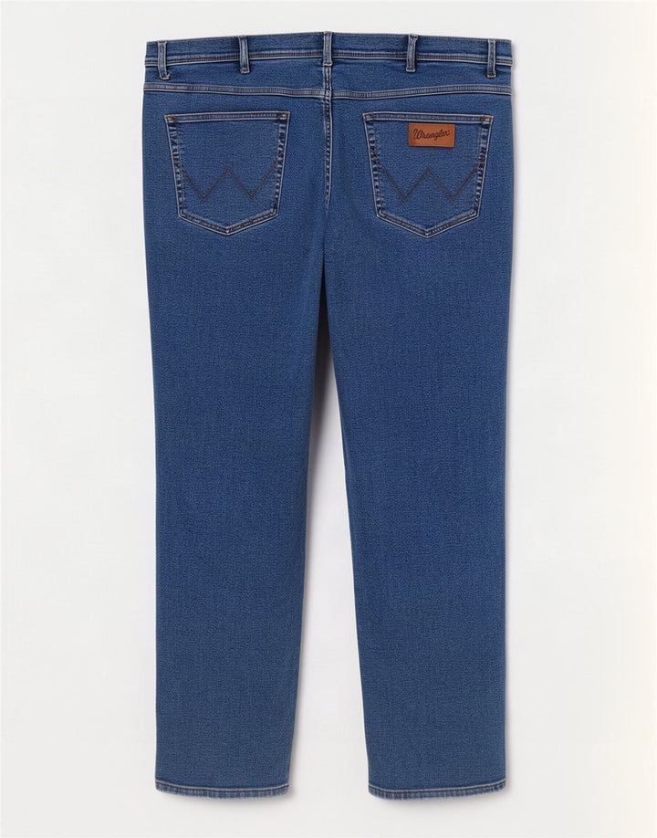 Blugi drepte pentru bărbați Wrangler Texas W44 L32 albastru