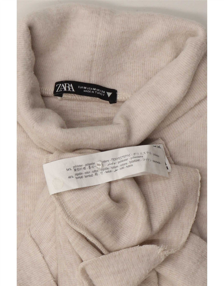 Vest Vest Top Femei Zara UK 12 Medium Bej Poliester