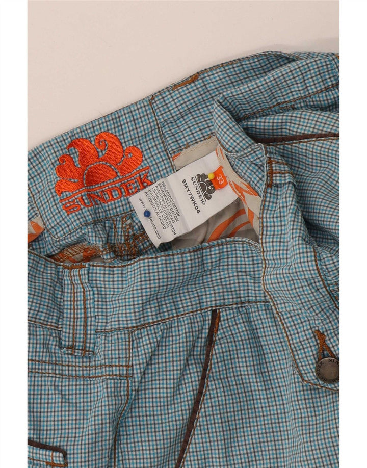 Sundek pantaloni scurți chino pentru bărbați W33, mare, albastru, din bumbac