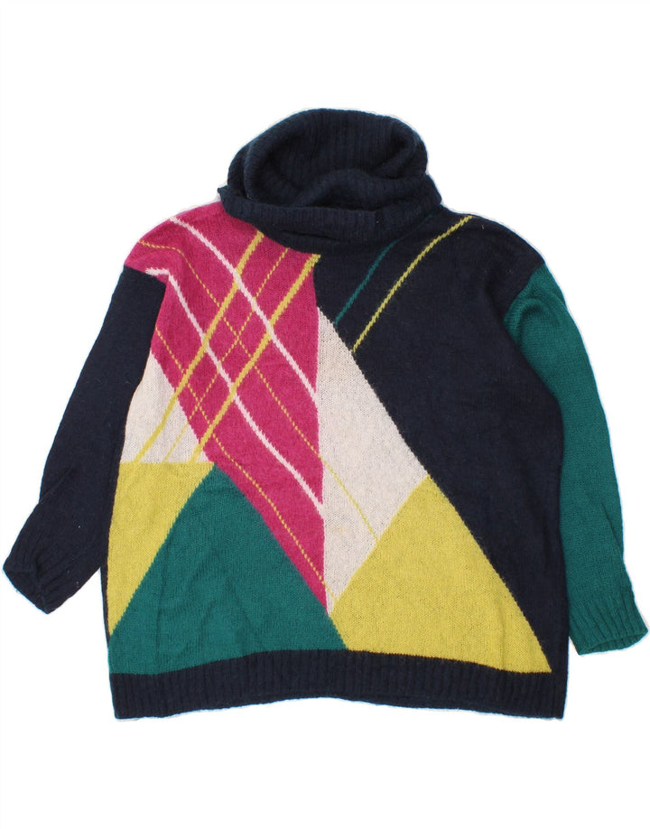 Pulover cu gât rulat pentru femei BENETTON UK 14 Medium Bleumarin