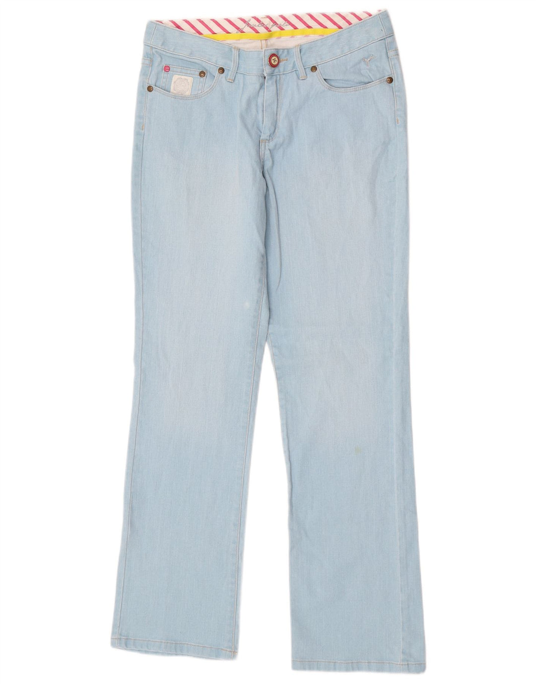 Joules Blugi Bootcut pentru femei UK 12 Medium W30 L32 Blue Bumbac