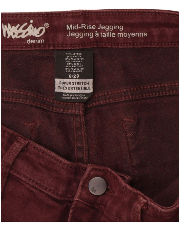 MOSSIMO blugi jegging cu talie mijlocie pentru femei US 8 mediu W29 L28 bumbac maro