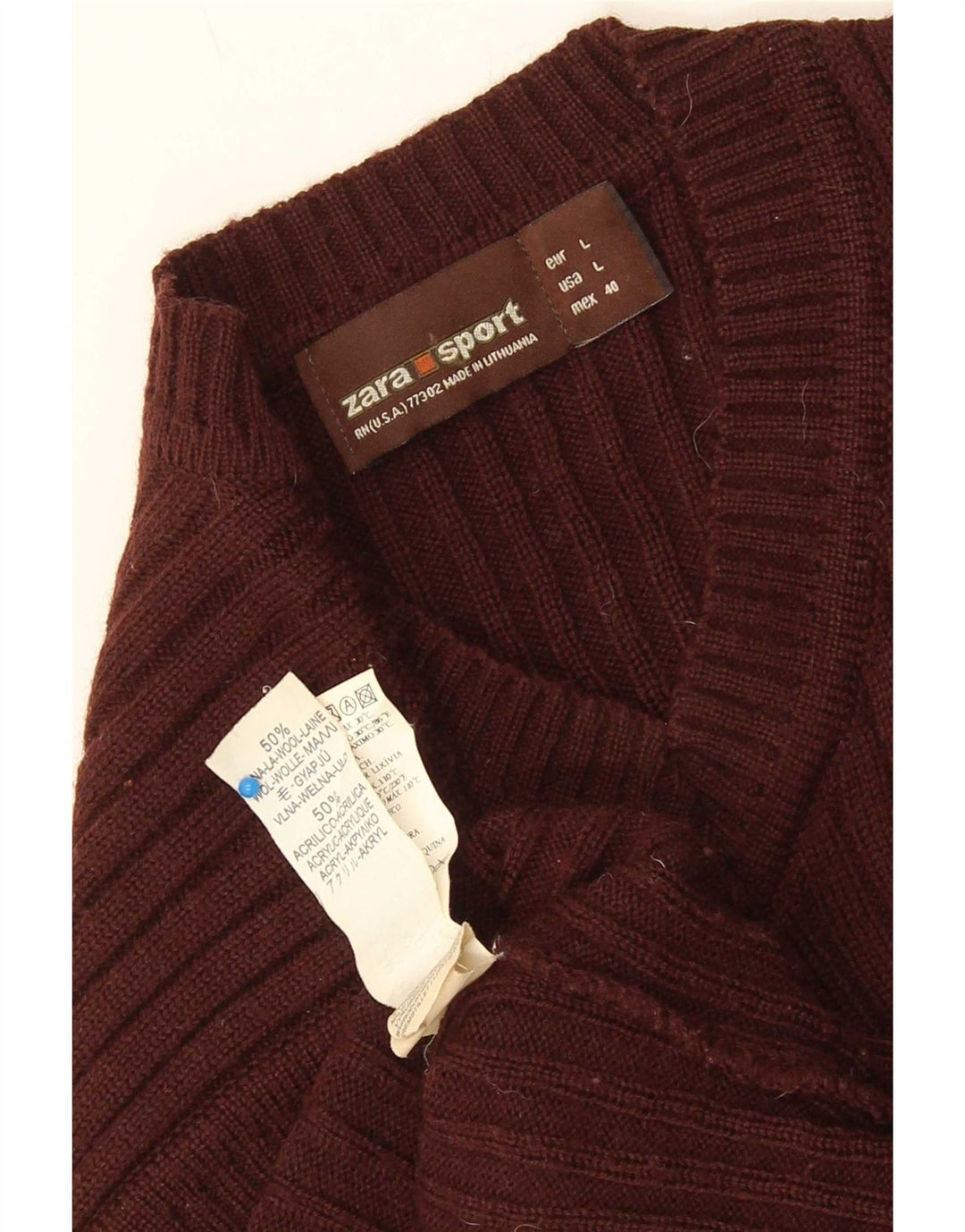 Zara Barbati Vesta Tank Top Mare Maro Lână