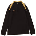 Trening pentru băieți Dri Fit, cu fermoar și gât, pulover, 8-9 ani, negru