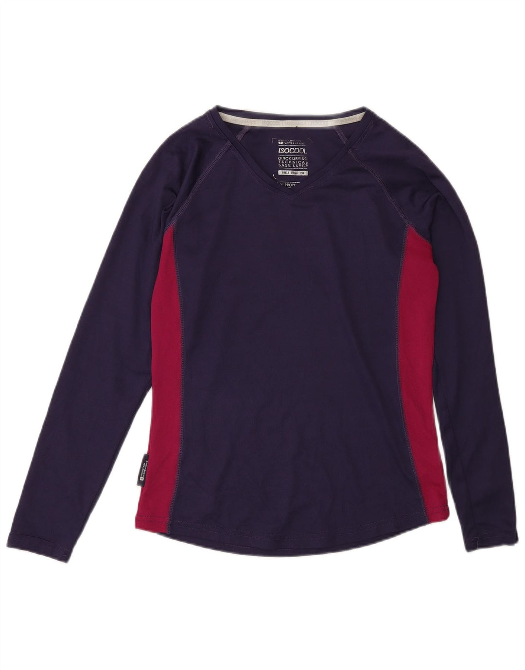 Top pentru femei Mountain Warehouse cu mânecă lungă UK 12 Medium Purple Colorblock
