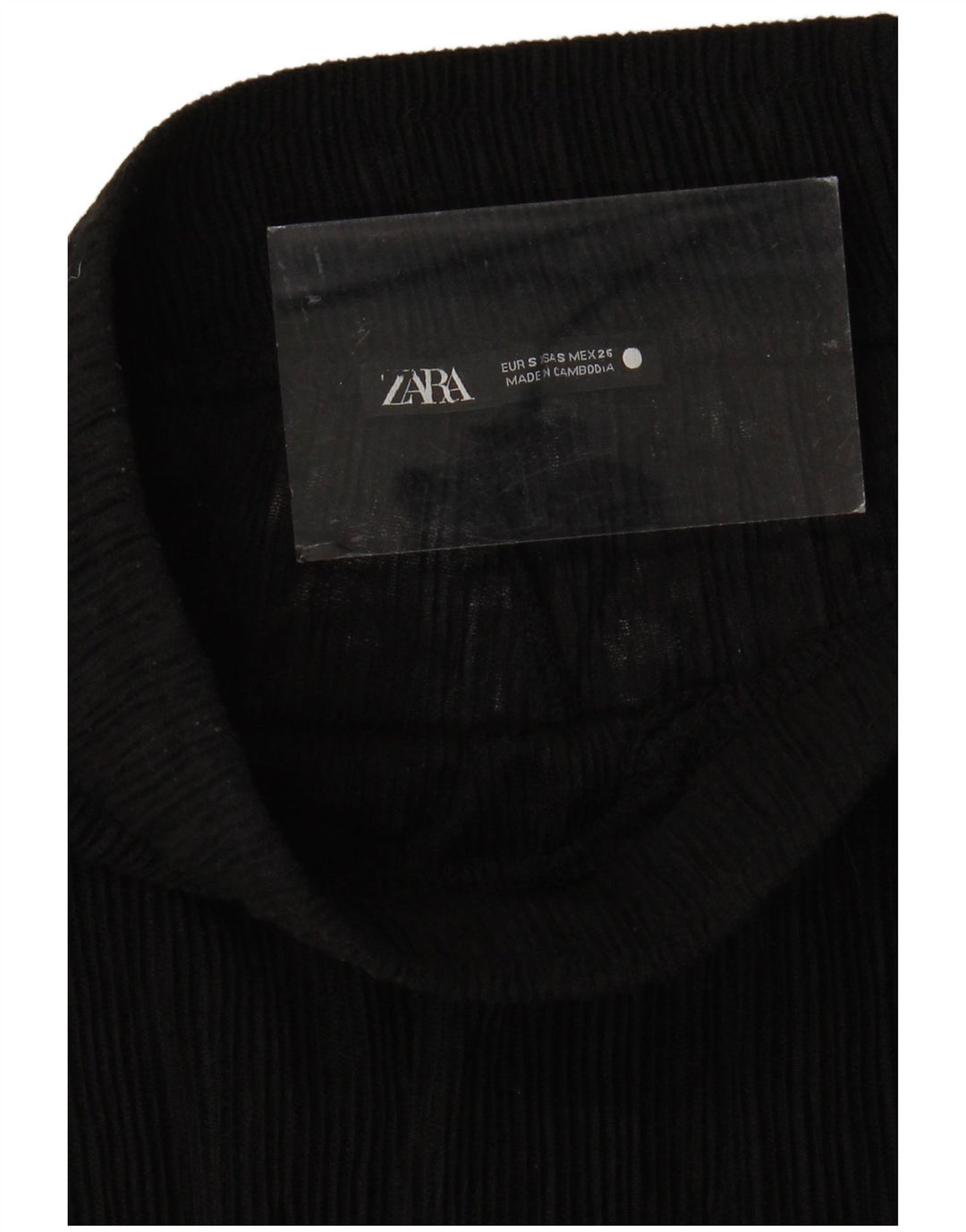 Pantaloni cu picior lat pentru femei Zara Mici L24 L31 Negri