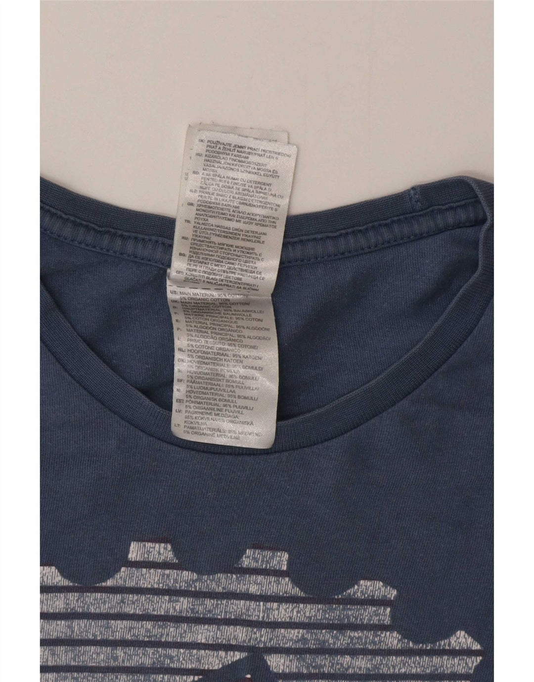 Tricou grafic pentru bărbați Adidas Top, bumbac albastru mediu