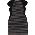 J. CREW Womens Sheath Dress US 4 Small Black Striped Wool Vintage J. Crew and Second-Hand J. Crew from Messina Hembry 