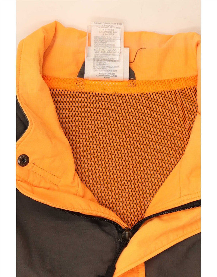 Jachetă de ploaie pentru bărbați Adidas UK 42 XL Portocaliu din poliester color bloc