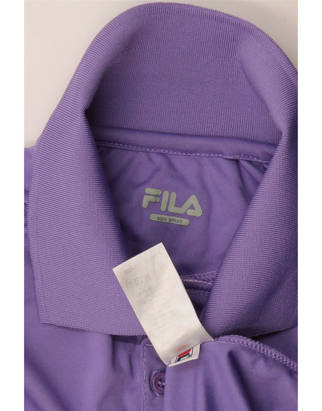 Tricou polo FILA pentru bărbați, mov, poliester color bloc