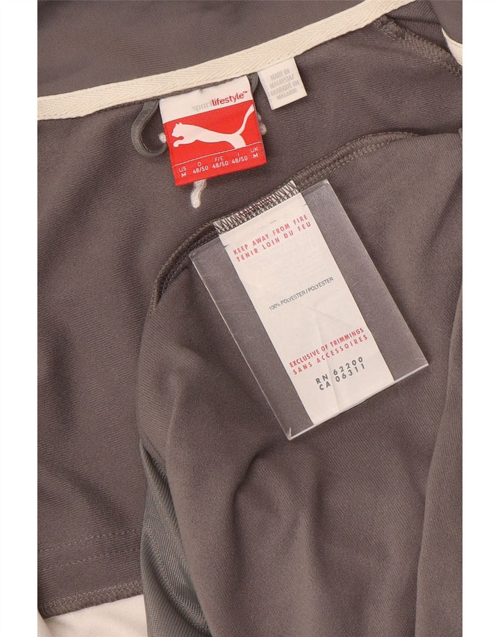 Jachetă de trening pentru bărbați PUMA, gri mediu, poliester color bloc